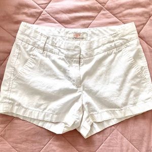 J. Crew Chino Shorts in white